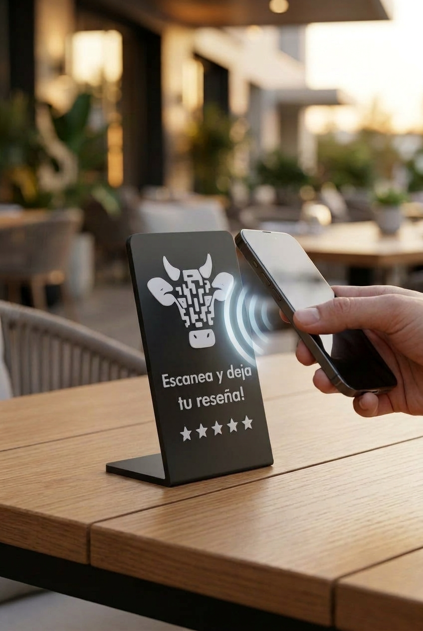 Soporte NFC de Valoración - Tecnología sin contacto | Diseño personalizado en 3D