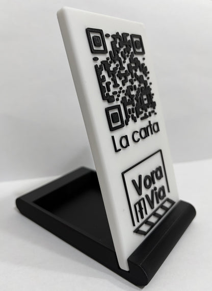 Soporte de Menú con QR para Aperitivos - Diseño Personalizado en 3D